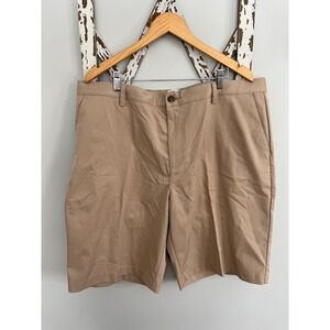 Adidas Climalite Pinstriped Khaki Shorts‎ Size 40 NWT